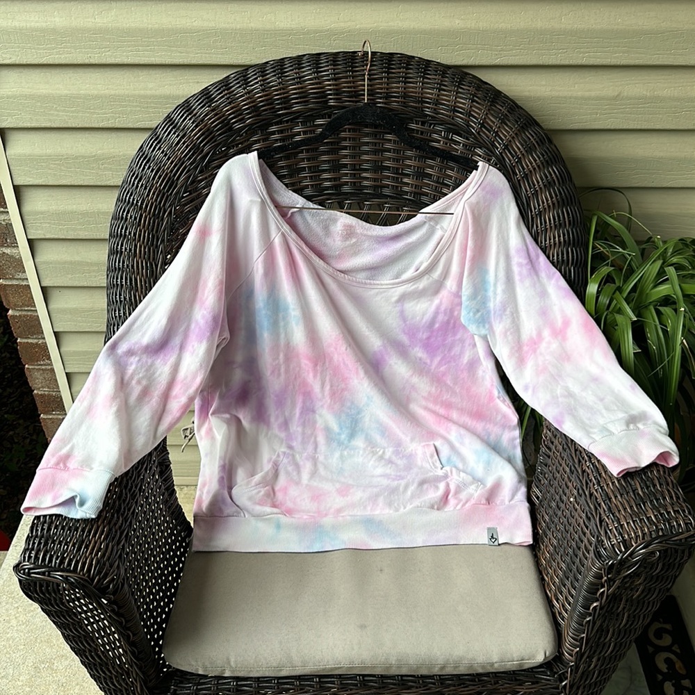 Torrid Everyday Fleece Off-Shoulder Long Sleeve Active Sweatshirt 1